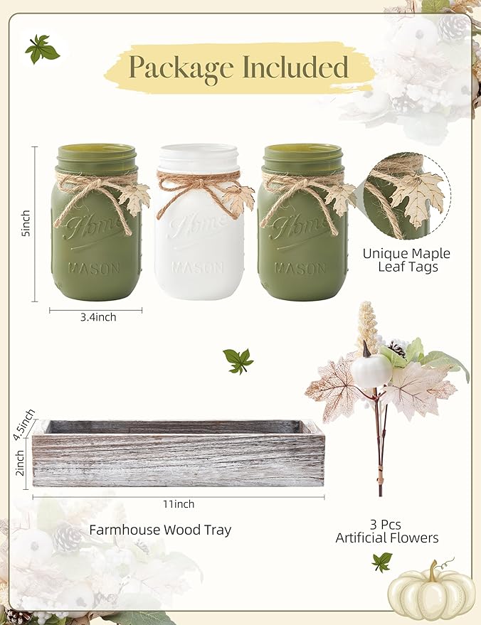 Fall Thanksgiving Table Decor, Centerpieces - Image 2