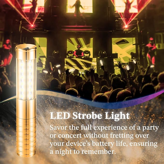 4 Packs Rechargeable LED Strobe Baton Lights Reusable Bottle Service Lights - Image 3