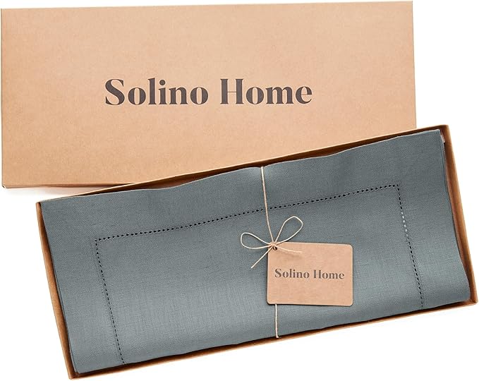 Solino Home Linen Hemstitch Table Runner 36 Inches - Image 6