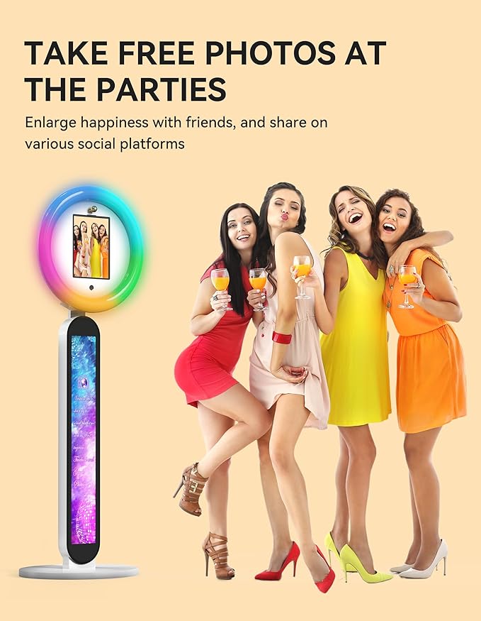 Photo Booth Stand for ipad Customized Logo Metal Selfie Photobooth Machine Fits - Image 7