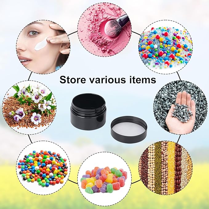 72 Packs 4 OZ Black Plastic Jars - Image 6