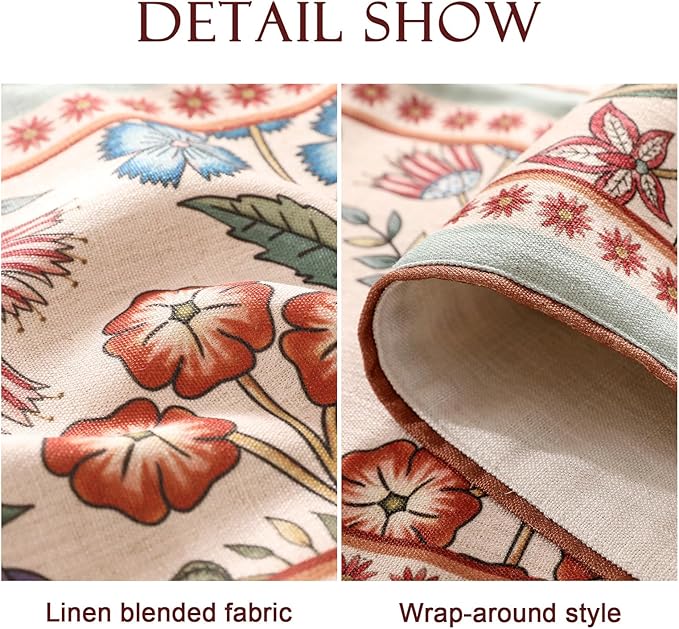 Decorative Linen Small Table Runner 63 Inches Long - Image 4