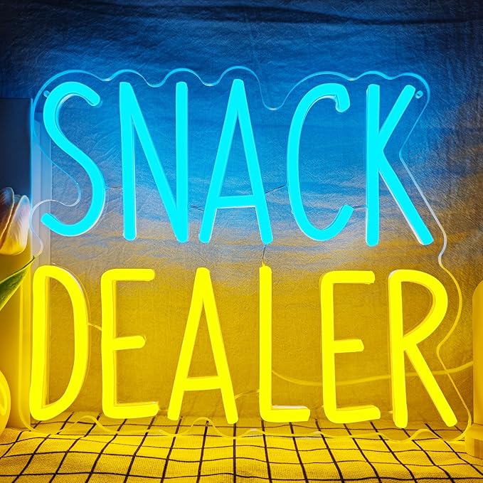 Snack Dealer Neon Sign Snack Bar Led Neon Sign by zikdhf