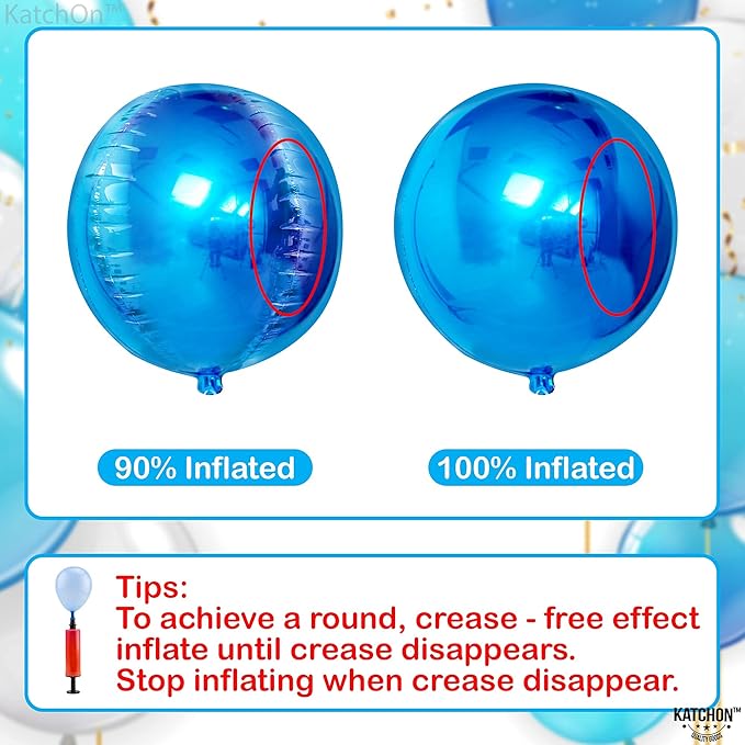 KatchOn, Large Blue Mylar Balloons - Image 4