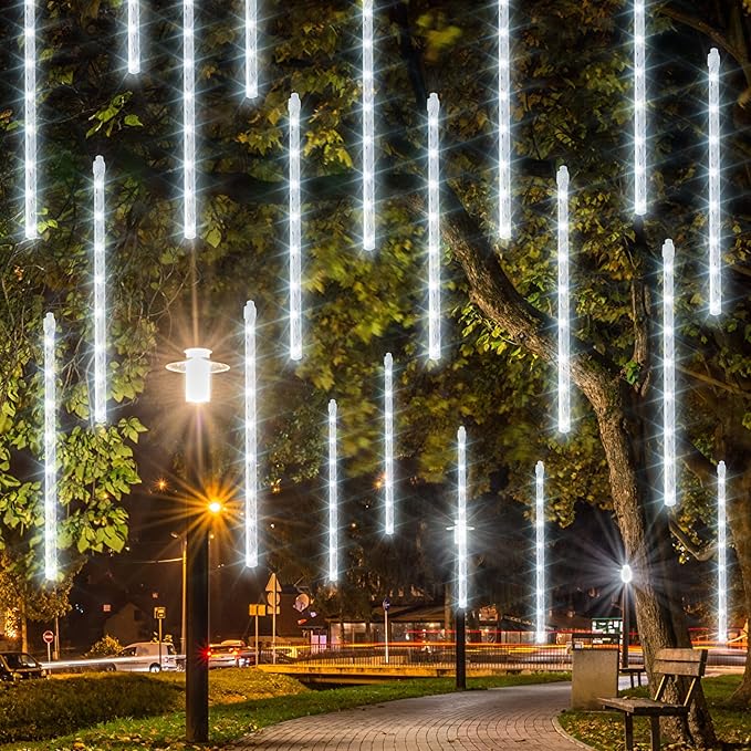 Dazzle Bright Christmas Lights Outdoor, 288LED Meteor Shower Rain Lights 12 - Image 5