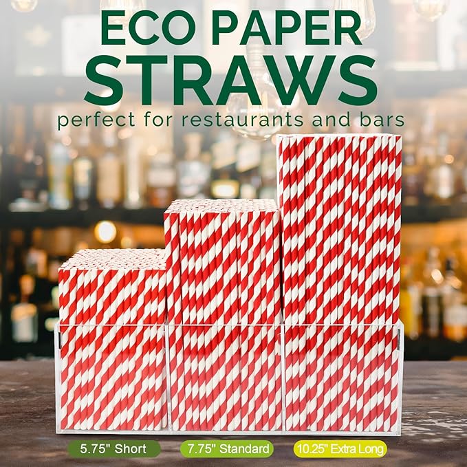Extra Long Paper Straws 10 Inch - Image 6