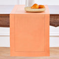 Solino Home Linen Coral Hemstitch Table Runner 36 Inches by SolinoHome