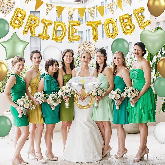 Bridal Shower Decorations Sage Green, Bachelorette Party Decor - Image 4