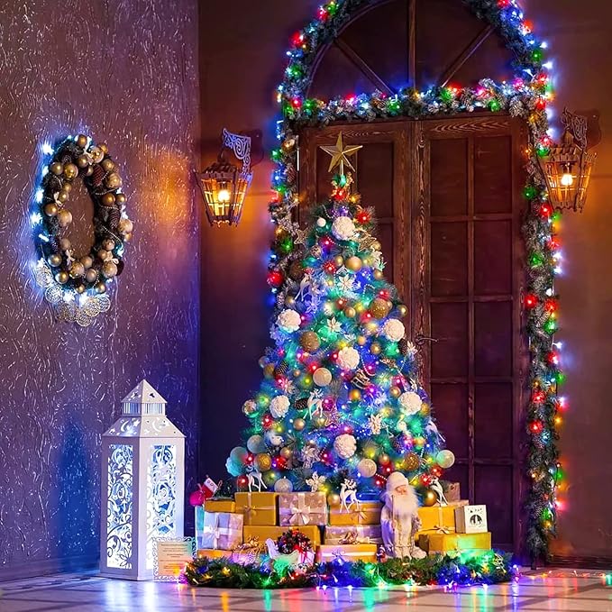 JMEXSUSS 250 LED Christmas Lights Indoor, 91.5ft Connectable Multicolor - Image 4