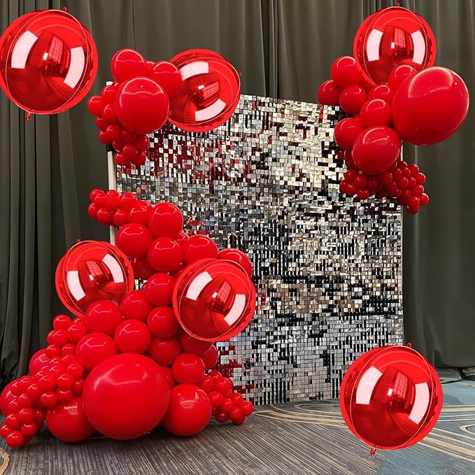 Red Giant 4D Foil Balloons, 22 Inch Big Round Foil Balloon - Image 7
