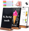 3 Pack 8.7x12 in Desktop Small Chalkboard Sign by YEEON