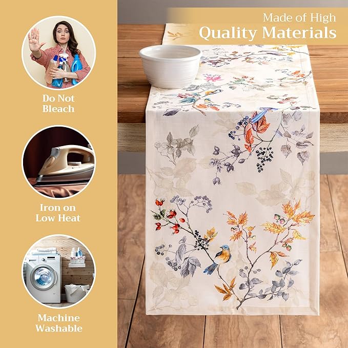 Maison d' Hermine Table Runner 100% Cotton Single Layer Table Runners 108 - Image 3