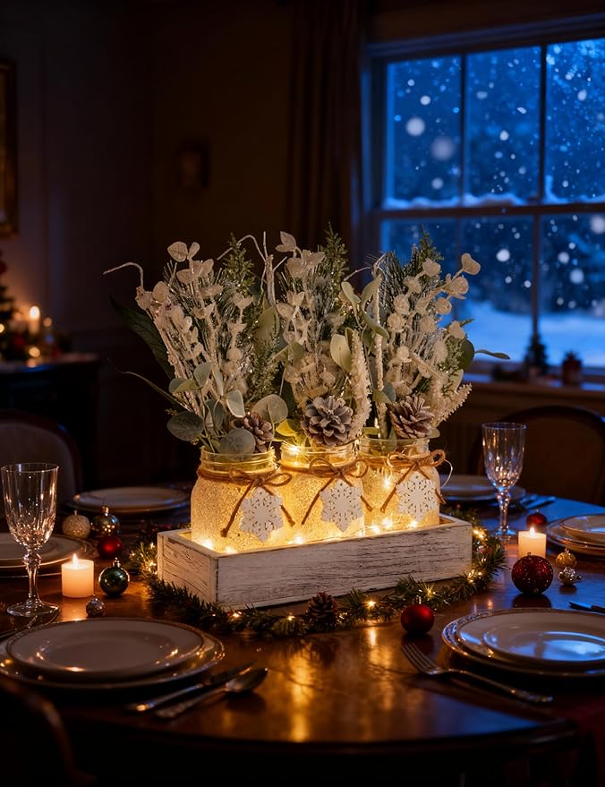 Winter Centerpieces for Tables, Table Decor - Image 6