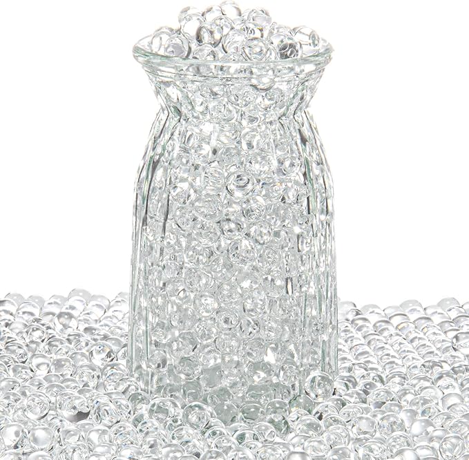 ZTML MS 60, 000 Pieces Clear Water Gel Jelly Beads Clear Water Beads, Vase by ZTML+MS