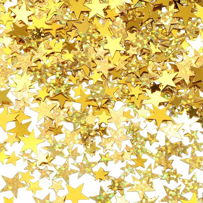Hestya 60g Star Confetti Glitter Table Confetti Metallic Foil Stars by Hestya