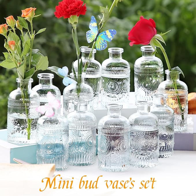 Glass Bud Vases in Bulk, Small Glass Vases - Image 4