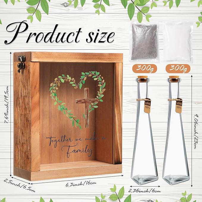 Blosssound Unity Sand for Wedding Ceremony Set Christian Together We Make a - Image 3