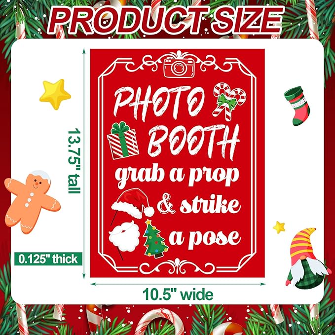 Photo Booth Sign with Stand Retro Background Table - Image 2
