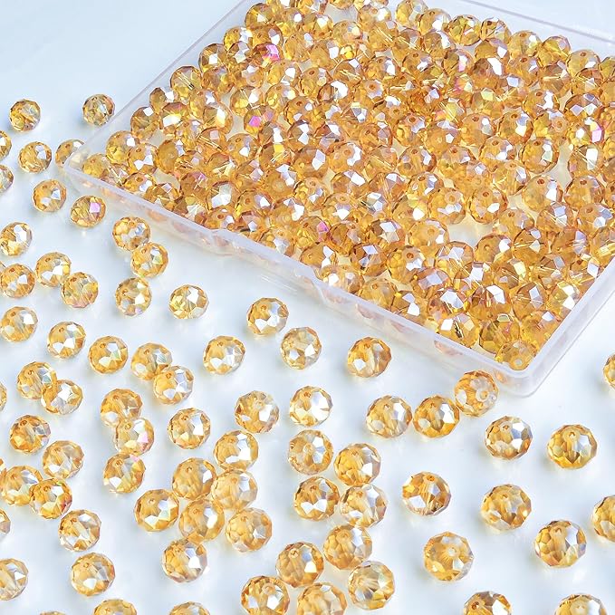 220Pcs 10mm Crystal Glass Beads by Laopottbeads