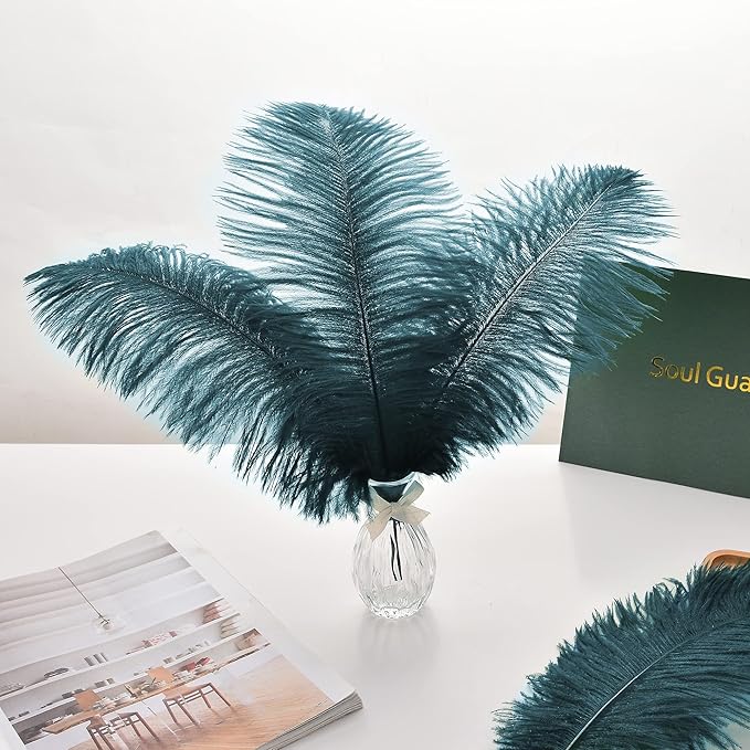 Ballinger Teal Ostrich Feathers Bulk - Image 6