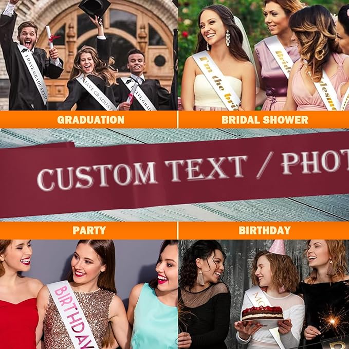 Custom Sash, Personalized Birthday Sash - Image 6