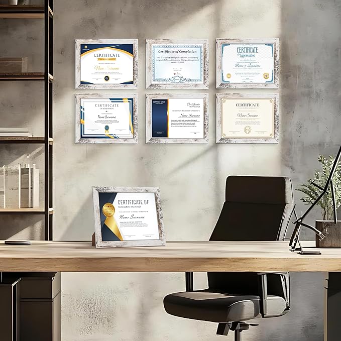 PETAFLOP Bulk Document Frames 8.5x11 Certificate Picture Frame Set of 18 - Image 2