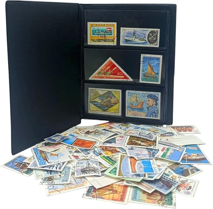 IMPACTO COLECCIONABLES – 100 Ship-Themed Stamps Collection - Image 2