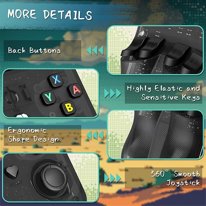 R36MAX Handheld Game Console, 40000+ Games Retro Gaming Console, 256GB TF Card - Image 4