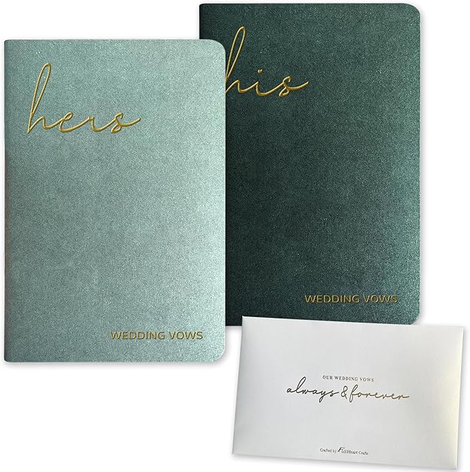 Vow Books His and Hers Wedding Vow Books by WeddingGiftsWedding