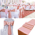 100 PCS Satin Chair Sashes Decorative Bow Chair Ribbon Bows Chairs Cover Band by SATULGAU