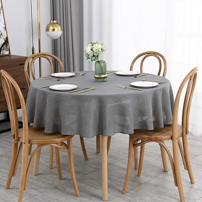 maxmill Lux Faux Linen Tablecloth by maxmill