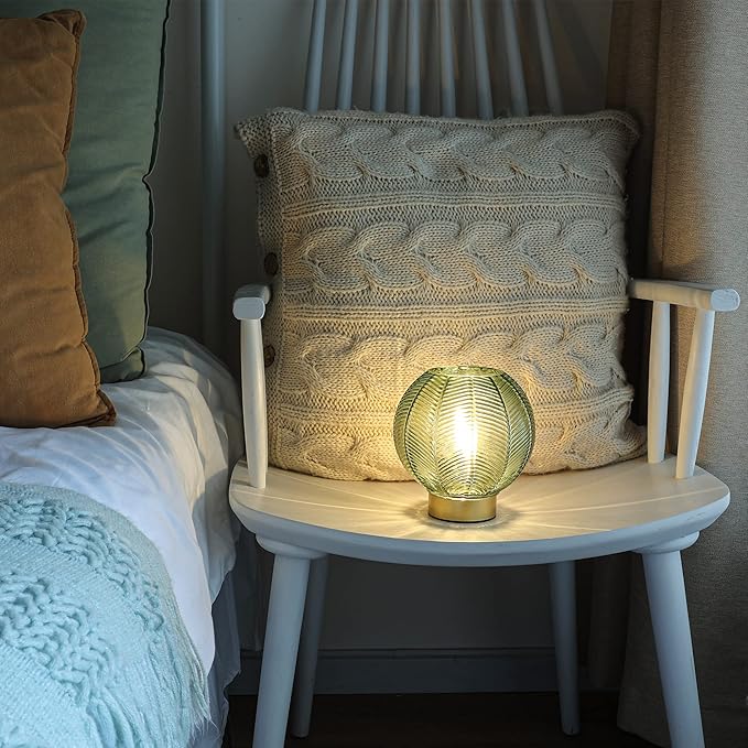 Battery Powered Lamp with Timer, Cordless Battery Operated Table Lamp with LED - Image 3
