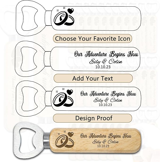 15-100PCS Custom Bottle Openers Bulk, Beer Bottle Opener - Image 2