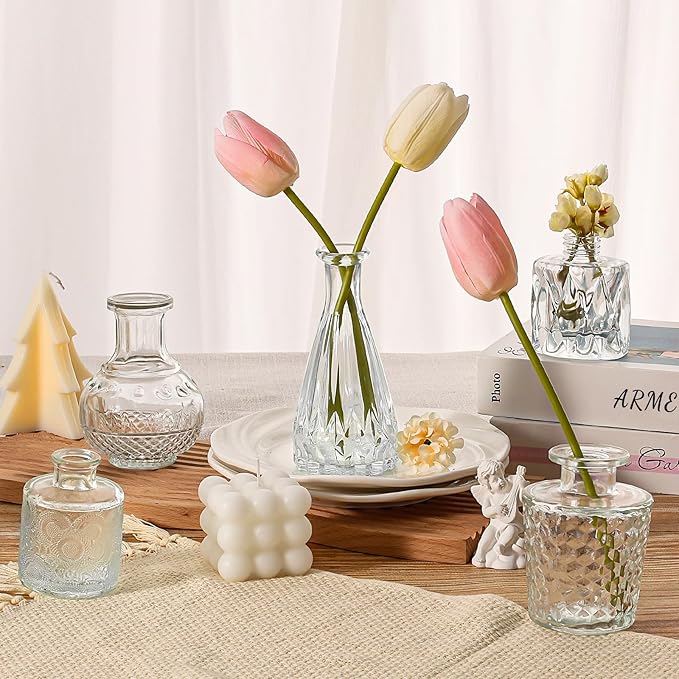 Arme Bud Vase Set of 45, Mini Glass Vases - Image 7