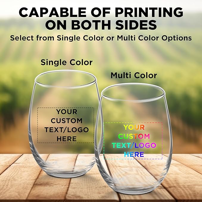 Custom Stemless Wine Glasses by ARC 5.5 oz. Set of 100, Personalized Bulk Pack - Image 6
