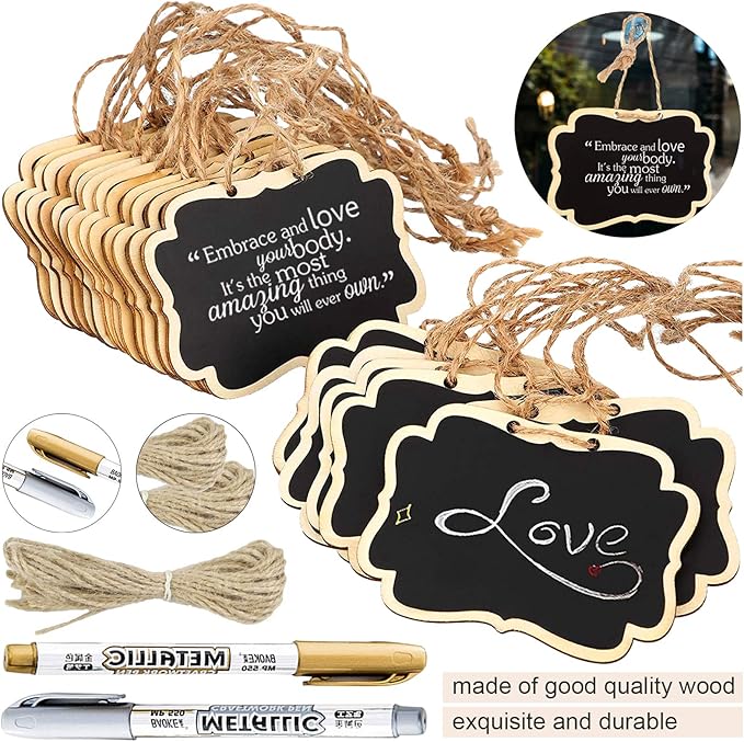 24PCS Reusable Chalkboard Tags - Image 3