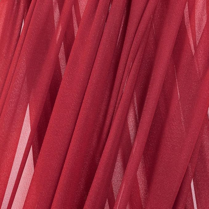 MLMC Red Wedding Arch Draping Fabric 2 Panels 29" x 20 FT Extra Long Gauze - Image 5