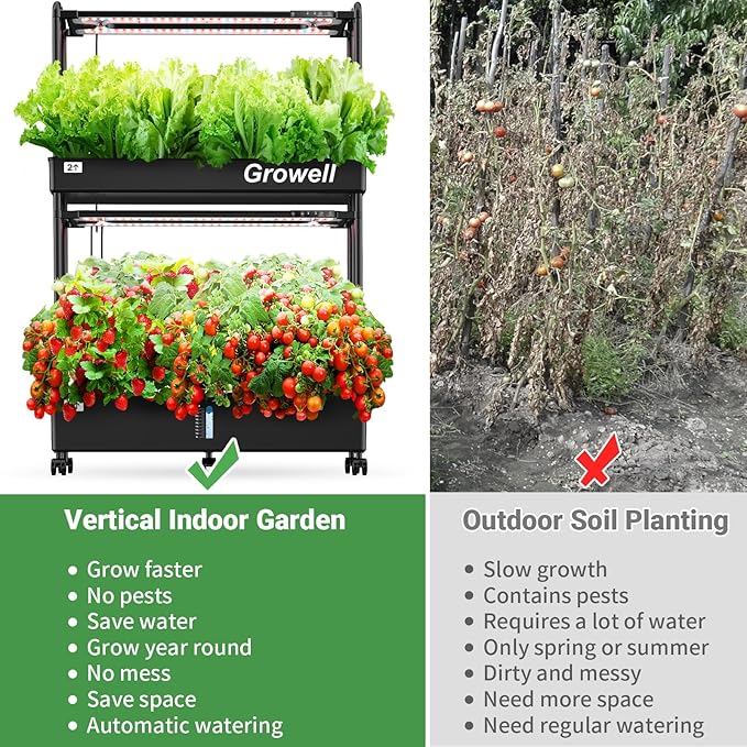Large Hydroponics Growing System Kit, 60 Pods Vertical Hydroponic Garden - Image 8