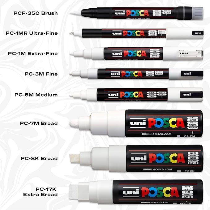 POSCA 8-Color Paint Marker Set, PC-5M Medium - Image 4