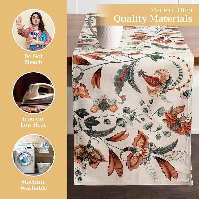 Maison d' Hermine Table Runner 100% Cotton Double Layer Table Runners 72 inches - Image 3