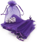 TheDisplayGuys 48-Pack 2" x 2-3/4" Purple Sheer Organza Gift Bags by TheDisplayGuys