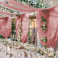 FUHSY Wedding Ceiling Drapes Sheer Fabric by FUHSY