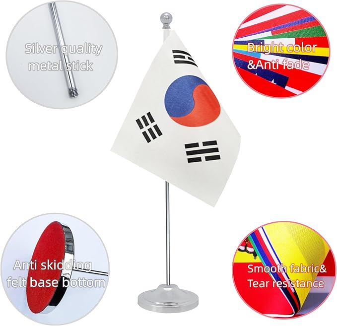 Korea Desk Flag, Korean Table Office Flag - Image 3