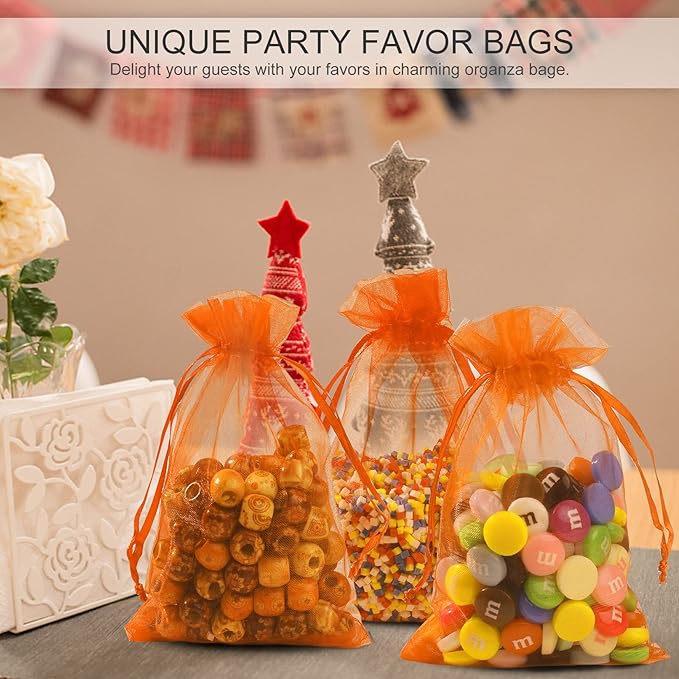 ANZNKU 100 Pack Organza Bags - Image 5
