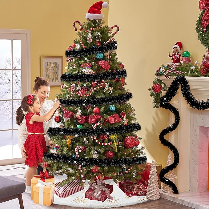25 Feet Metallic Twist Tinsel Garland - Image 6