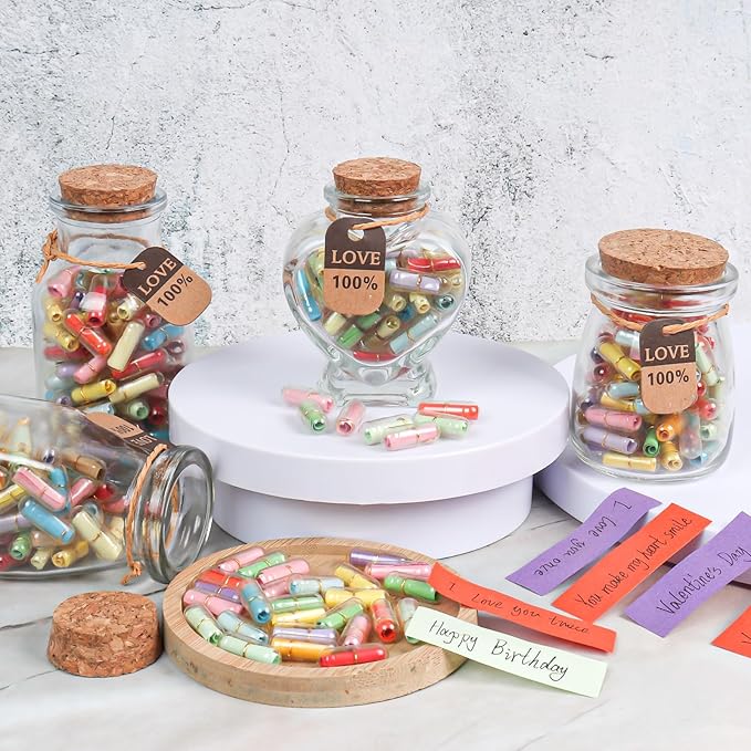 Capsule Letters Message in Glass Bottle，Message Pills Love Letter Gift - Image 4