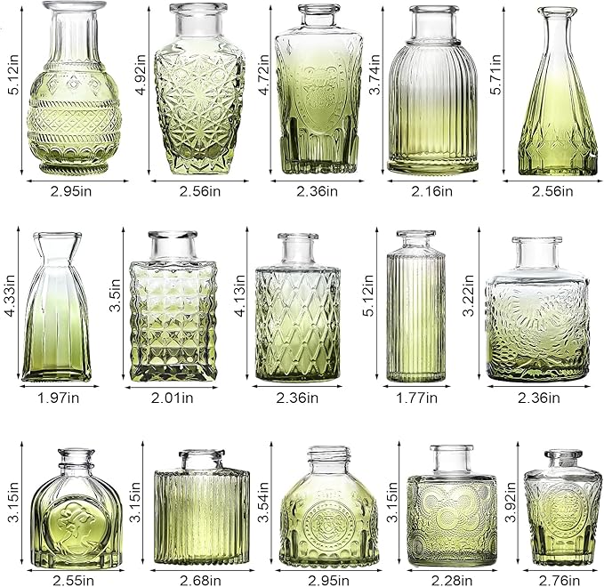 Arme Bud Vase Set of 32, Small Vases - Image 3