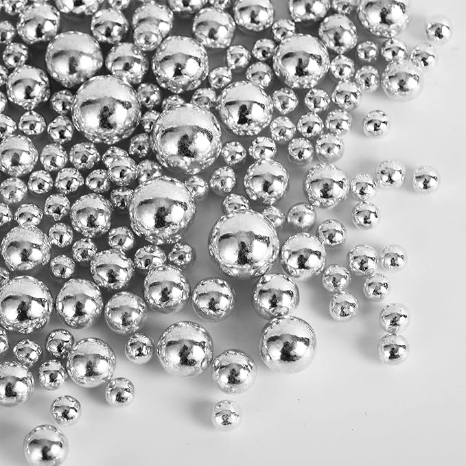 Kasvan Silver Pearl Sugar Sprinkles by KASVAN