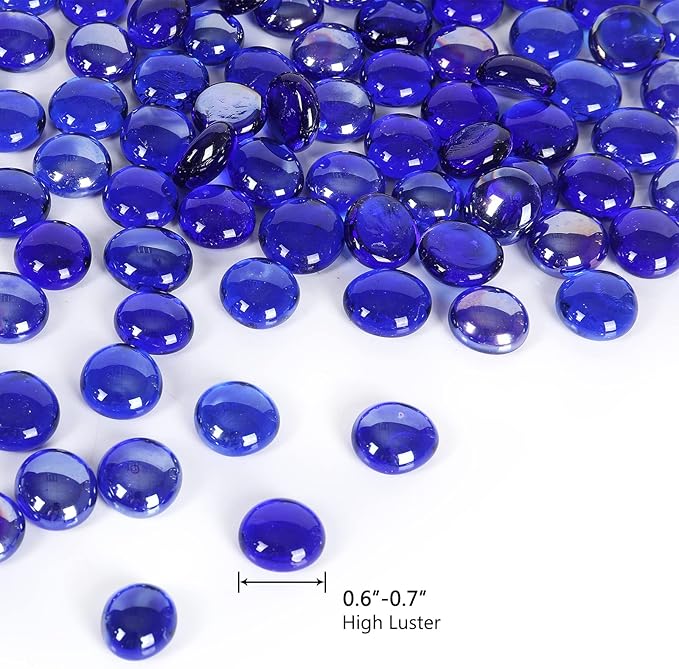 5LB Fire Glass Beads Flat Glass Marbles - Image 4