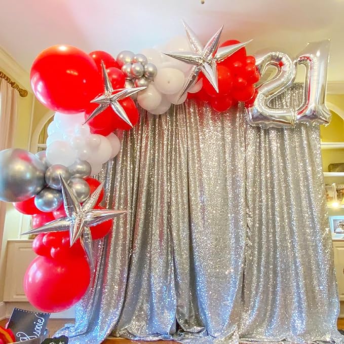 90pack Red Balloons Different Size 18/12/10/5 Inch Red Balloon Garland Arch Kit - Image 8
